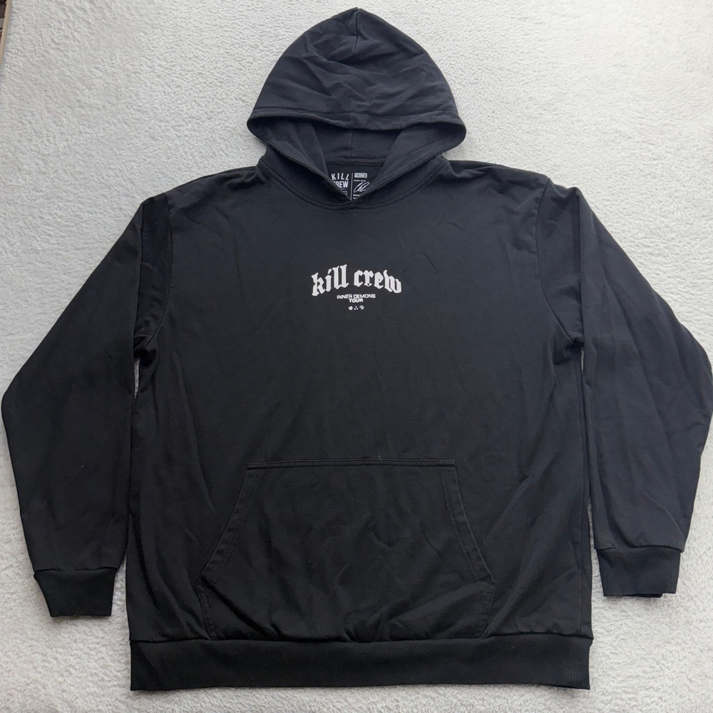 Kill Crew Inner Demons Tour Hoodie Black Porrada Series XXL Graphic Sweatshirt